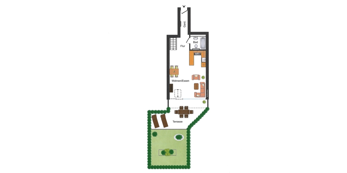 Willkommen auf der Sonnenseite des Lebens - Außergewöhnliche Maisonette in Ortsrandlage von Remseck - Maisonettenwohnung Remseck am Neckar Hochdorf, Kreis Ludwigsburg | Angebot:27156401