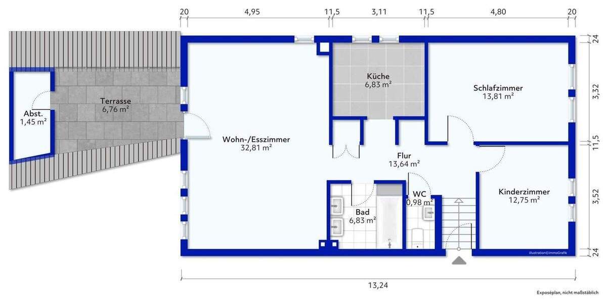 Etagenwohnung Leonberg Eltingen - 3 Zimmer, 87 m&sup2;, 249.000&euro; | Angebot:25749258