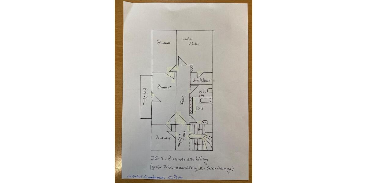Etagenwohnung Rudersberg - 3.5 Zimmer, 75 m&sup2;, 750&euro; | Angebot:27541949