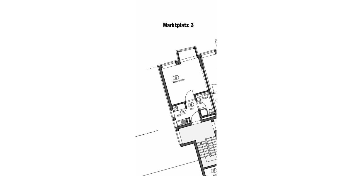 Etagenwohnung Heilbronn - 1 Zimmer, 27 m&sup2;, 500&euro; | Angebot:27595369