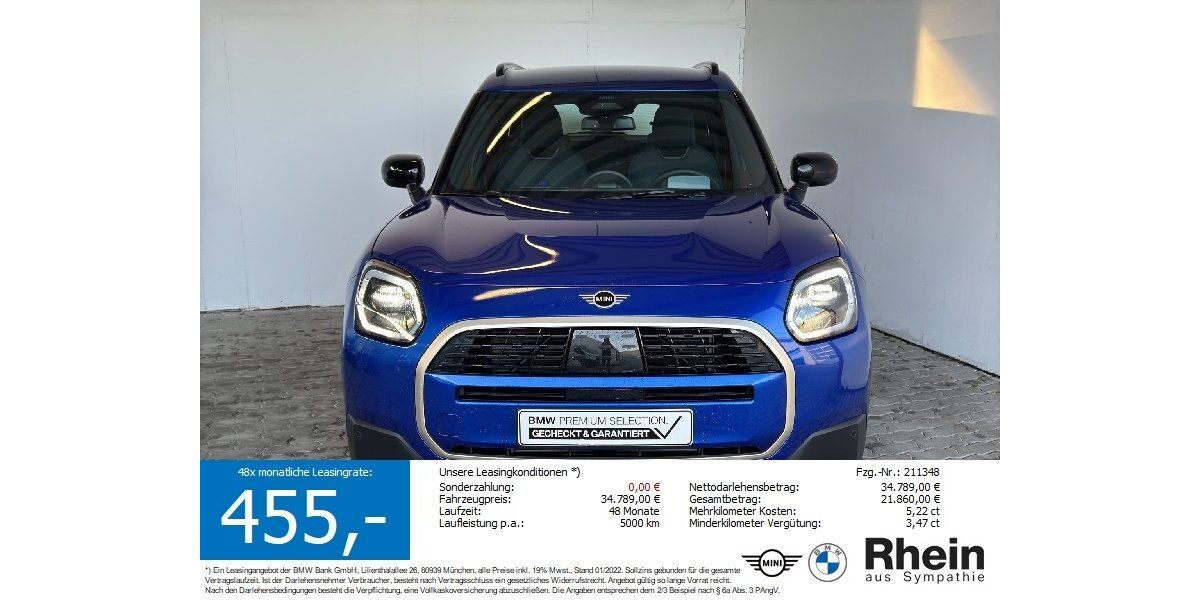 Mini Countryman C (Cooper) 9.617 km 31.680 &euro; Heilbronn 74076