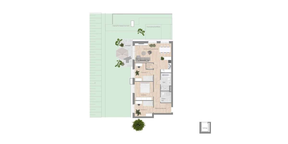 Etagenwohnung Besigheim - 4.5 Zimmer, 98 m&sup2;, 1.580&euro; | Angebot:25555508