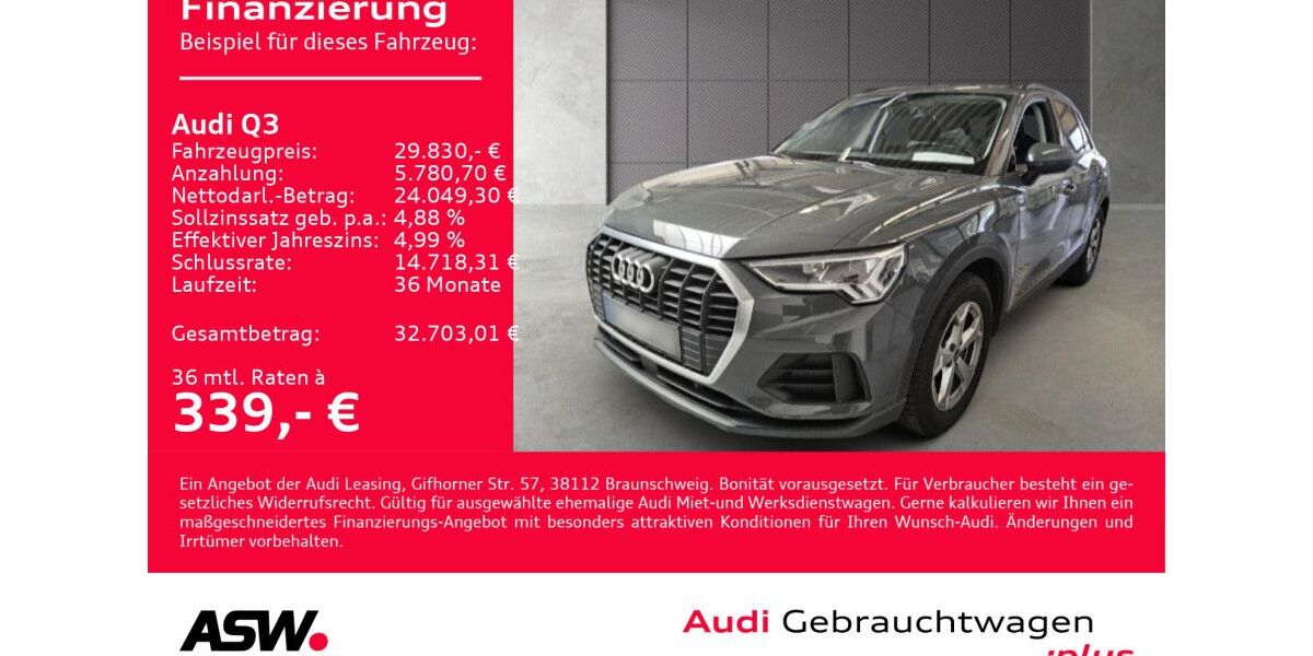 Audi Q3 59.200 km 29.830 &euro; Heilbronn 74074