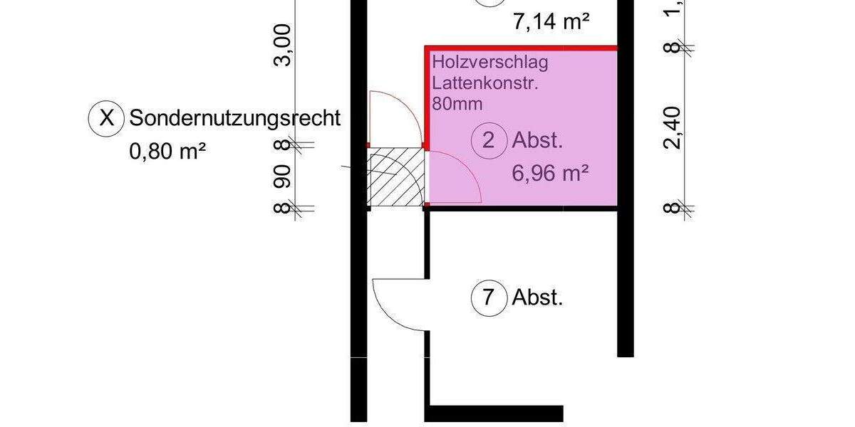 Etagenwohnung Stuttgart Hofen - 3 Zimmer, 82 m&sup2;, 285.000&euro; | Angebot:25724240
