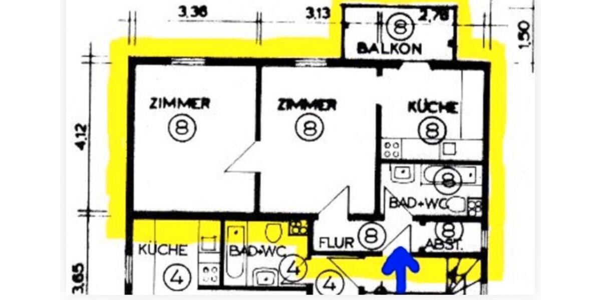 Etagenwohnung Stuttgart Lehen - 2 Zimmer, 42 m&sup2;, 1.350&euro; | Angebot:27578312