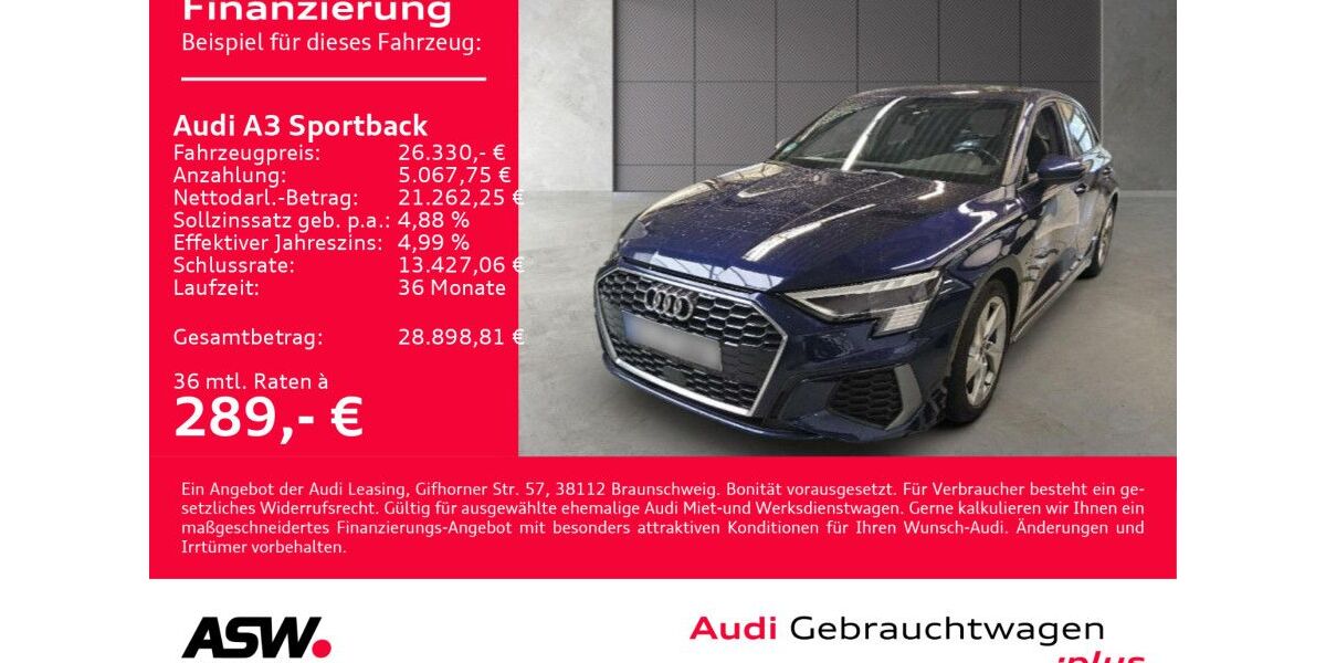 Audi A3 73.900 km 26.330 &euro; Heilbronn 74074