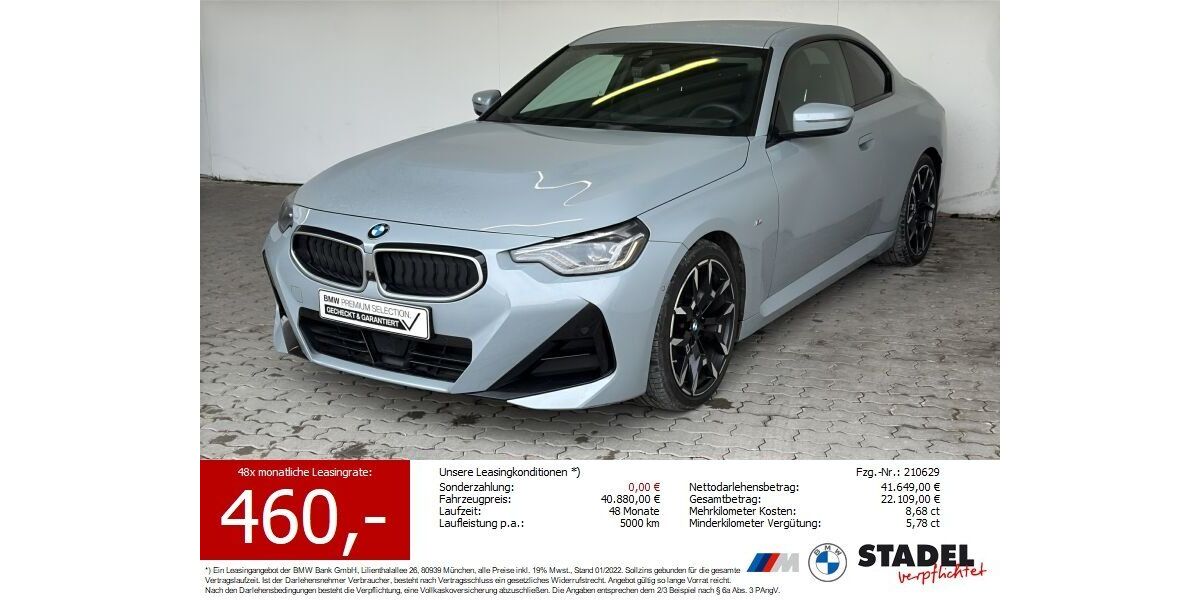 BMW 220 20.410 km 38.444 &euro; Heilbronn 74074