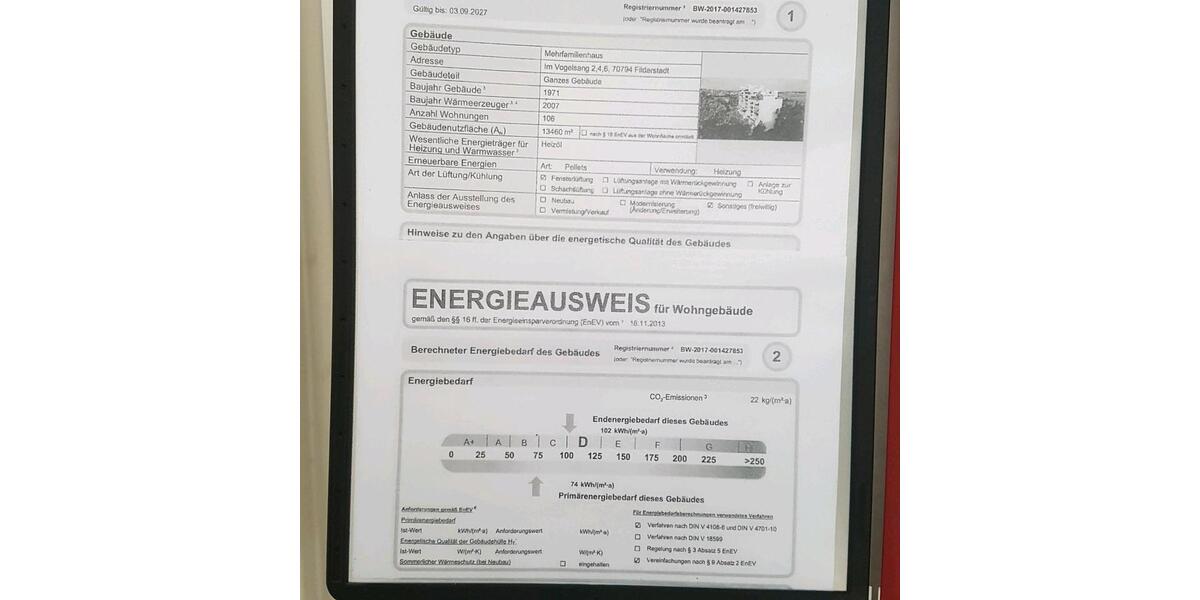 Terrassenwohnung Filderstadt - 2 Zimmer, 67 m&sup2;, 230.000&euro; | Angebot:26957441