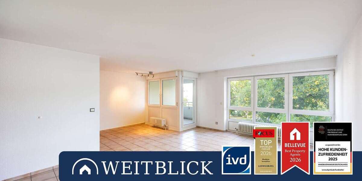 Etagenwohnung Ludwigsburg Hoheneck - 2.5 Zimmer, 69 m&sup2;, 215.000&euro; | Angebot:27508614