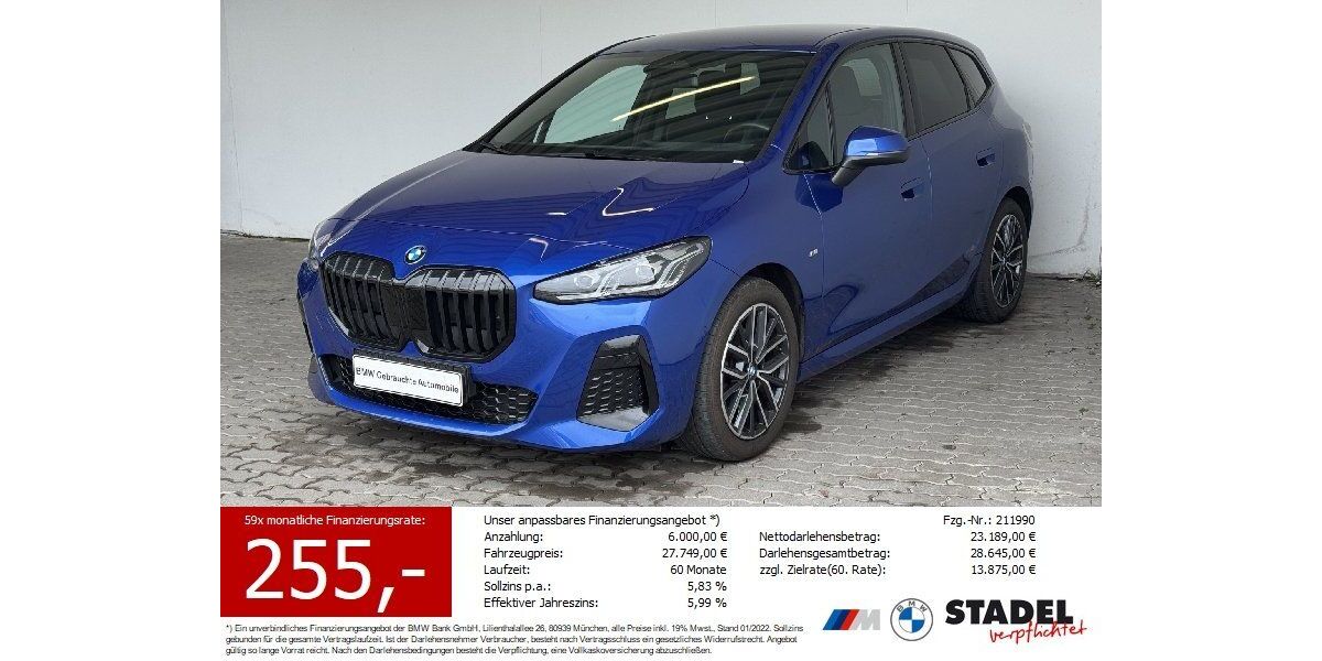 BMW 218 Active Tourer 31.968 km 27.444 &euro; Heilbronn 74074