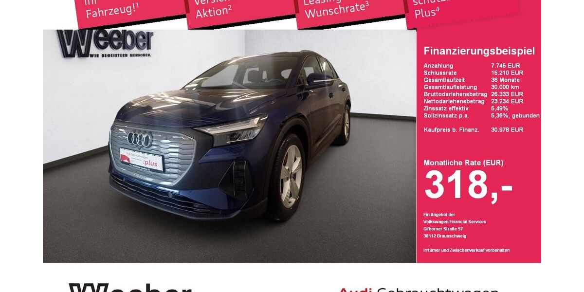 Audi Q4 e-tron 14.067 km 30.978 &euro; Leonberg 71229