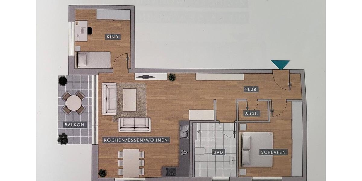 Etagenwohnung Backnang - 3 Zimmer, 84 m&sup2;, 1.015&euro; | Angebot:25944141