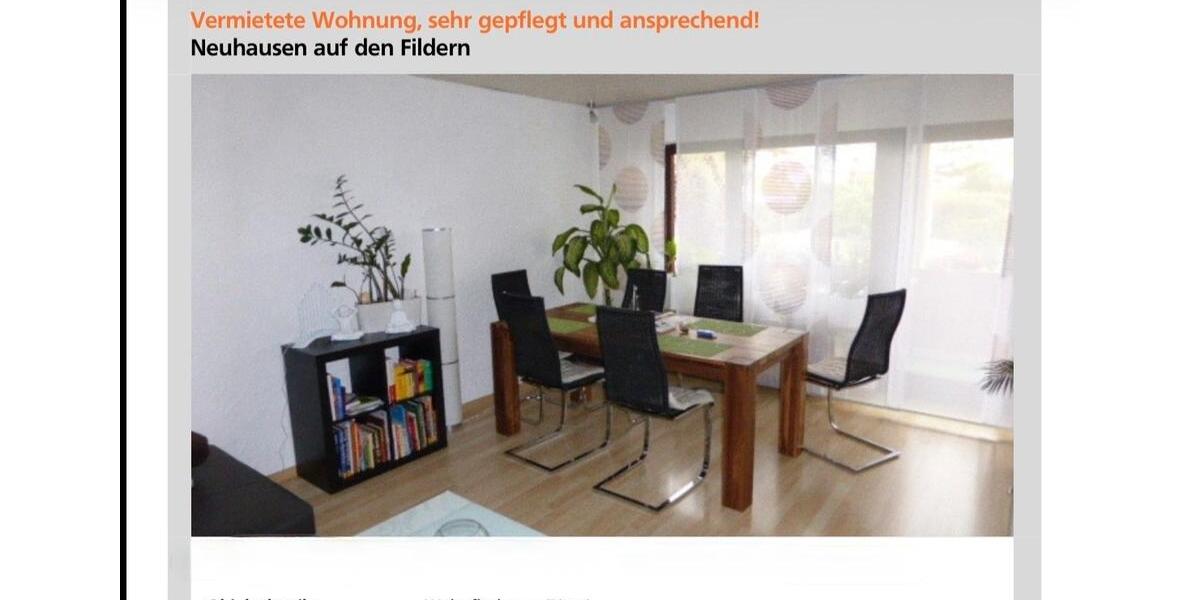Hochparterre Neuhausen auf den Fildern - 3 Zimmer, 79 m&sup2;, 350.000&euro; | Angebot:26610599