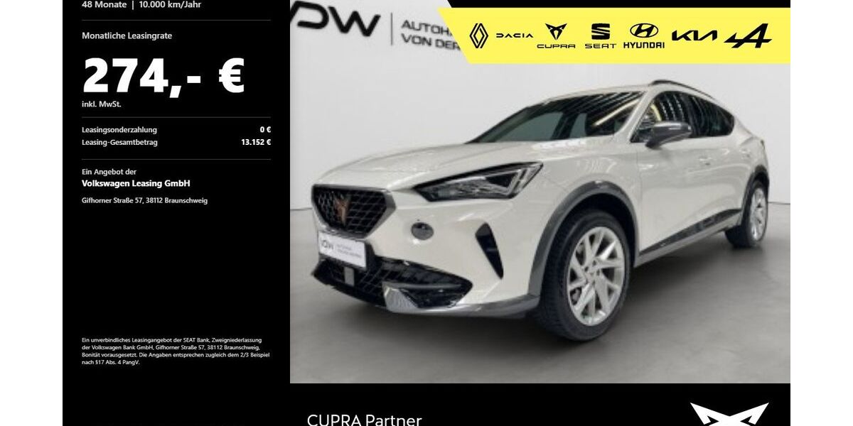 Cupra Formentor 55.800 km 21.980 &euro; Heilbronn 74076