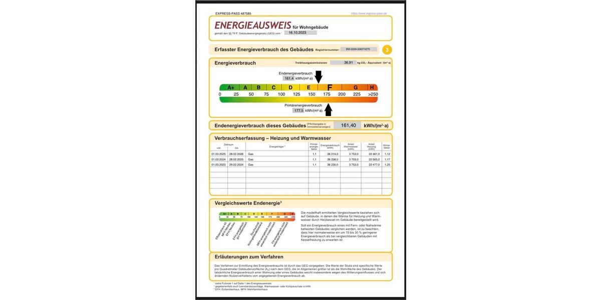 Erdgeschoßwohnung Murrhardt - 3.5 Zimmer, 72 m&sup2;, 305.000&euro; | Angebot:25379479