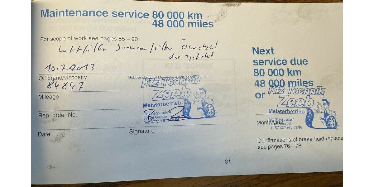 Mercedes-Benz SL 320 R129 Saisonkennzeichen 132.000 km 16.800 &euro; Schorndorf 73614