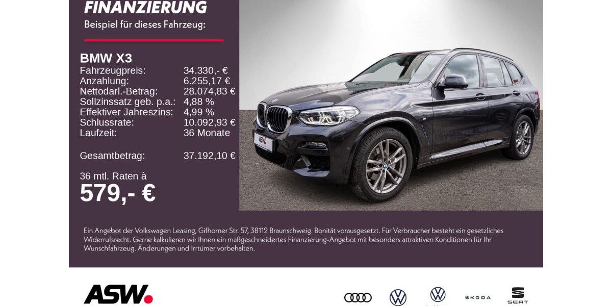 BMW X3 63.900 km 34.330 &euro; Weinsberg 74189