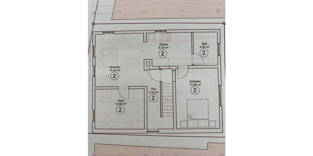 Etagenwohnung Mühlacker - 3 Zimmer, 53 m&sup2;, 800&euro; | Angebot:25237186