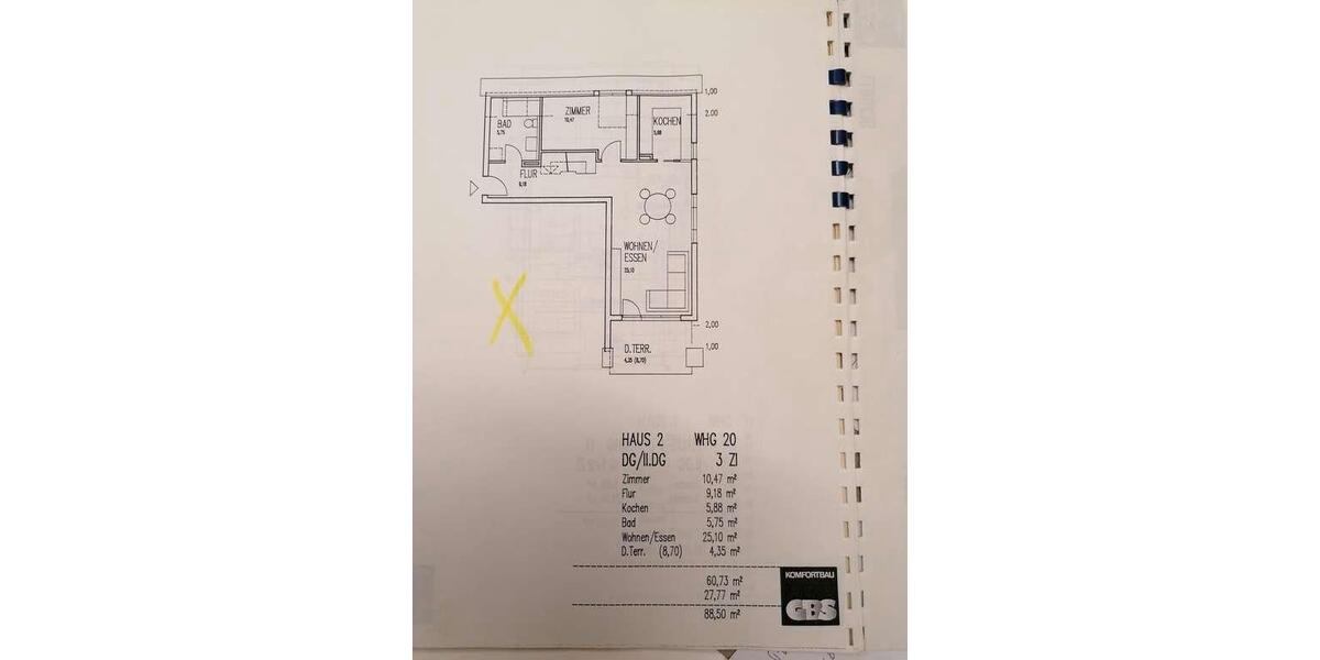 Maisonettenwohnung Heilbronn Böckingen - 3 Zimmer, 93 m&sup2;, 1.200&euro; | Angebot:27595991