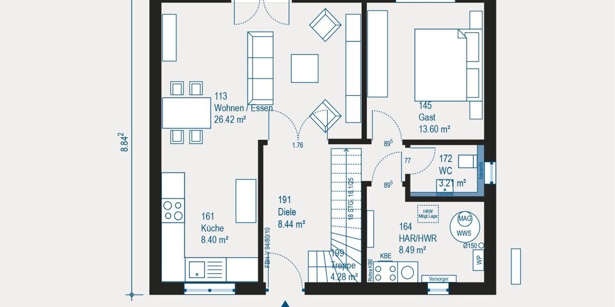Ihr Traumhaus in Freudental: Individuell, modern und energieeffizient! - Einfamilienhaus Freudental | Angebot:27566820