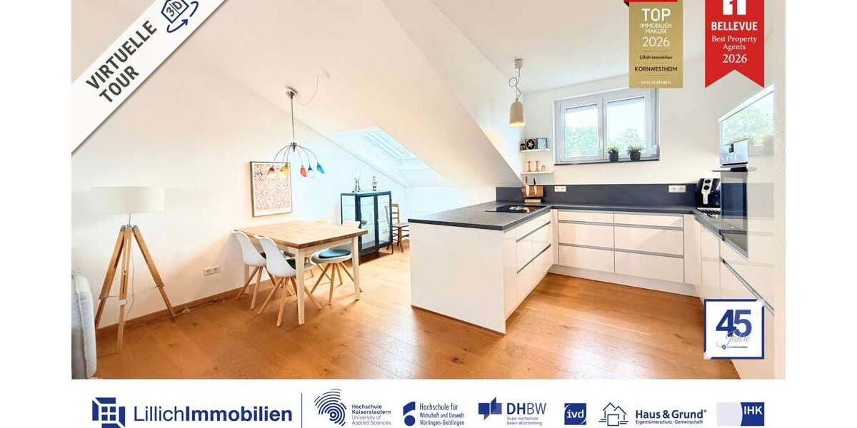 Etagenwohnung Kornwestheim - 2.5 Zimmer, 64 m&sup2;, 278.000&euro; | Angebot:27583439