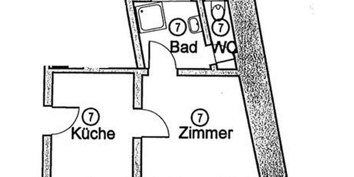 Erdgeschoßwohnung Stuttgart Stuttgart-Ost - 2 Zimmer, 26 m&sup2;, 1.150&euro; | Angebot:25976509