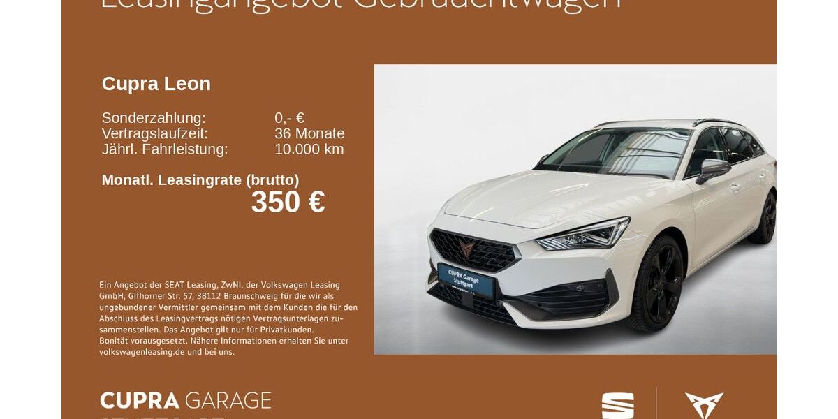 Cupra Leon 30.855 km 23.530 &euro; Stuttgart-Feuerbach 70469