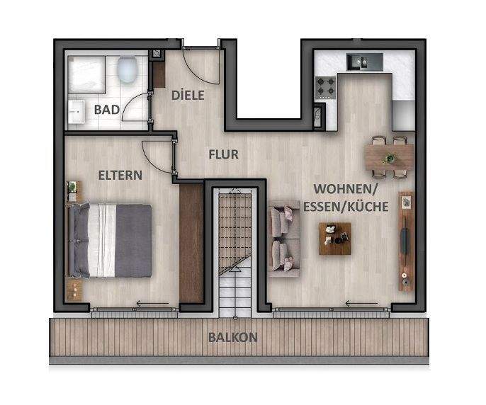 Etagenwohnung Heilbronn / Neckargartach Neckargartach - 2 Zimmer, 50 m&sup2;, 315.900&euro; | Angebot:25692067