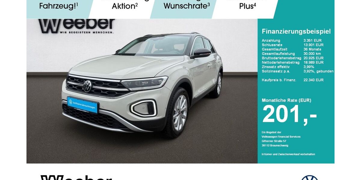 VW T-Roc 25.695 km 22.340 &euro; Weil der Stadt 71263