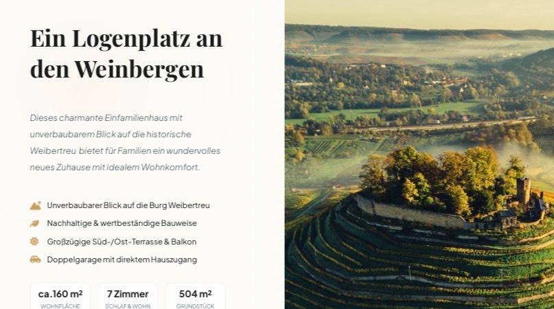 Einfamilienhaus Weinsberg - 7 Zimmer, 160 m&sup2;, 550.000&euro; | Angebot:26523069