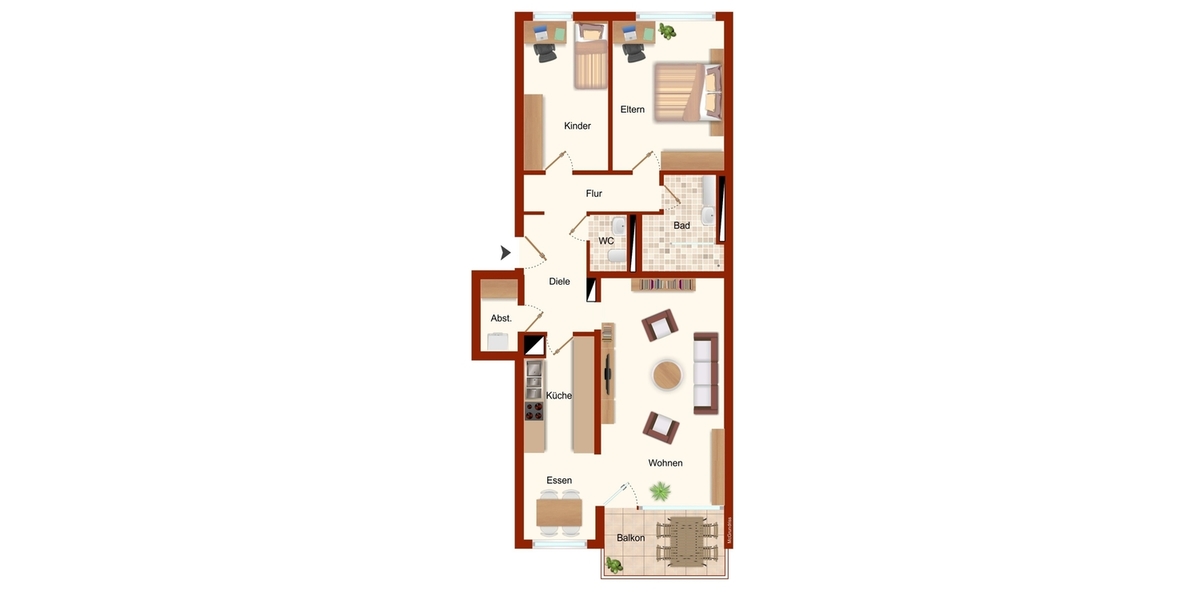 Einziehen und wohlfühlen - Hochwertig renovierte 3,5-Zi-ETW am Ramsbachtal in S-Degerloch(Hoffeld) - 3.5 Stuttgart / Hoffeld Hoffeld (Stadtteil) | Angebot:27543986