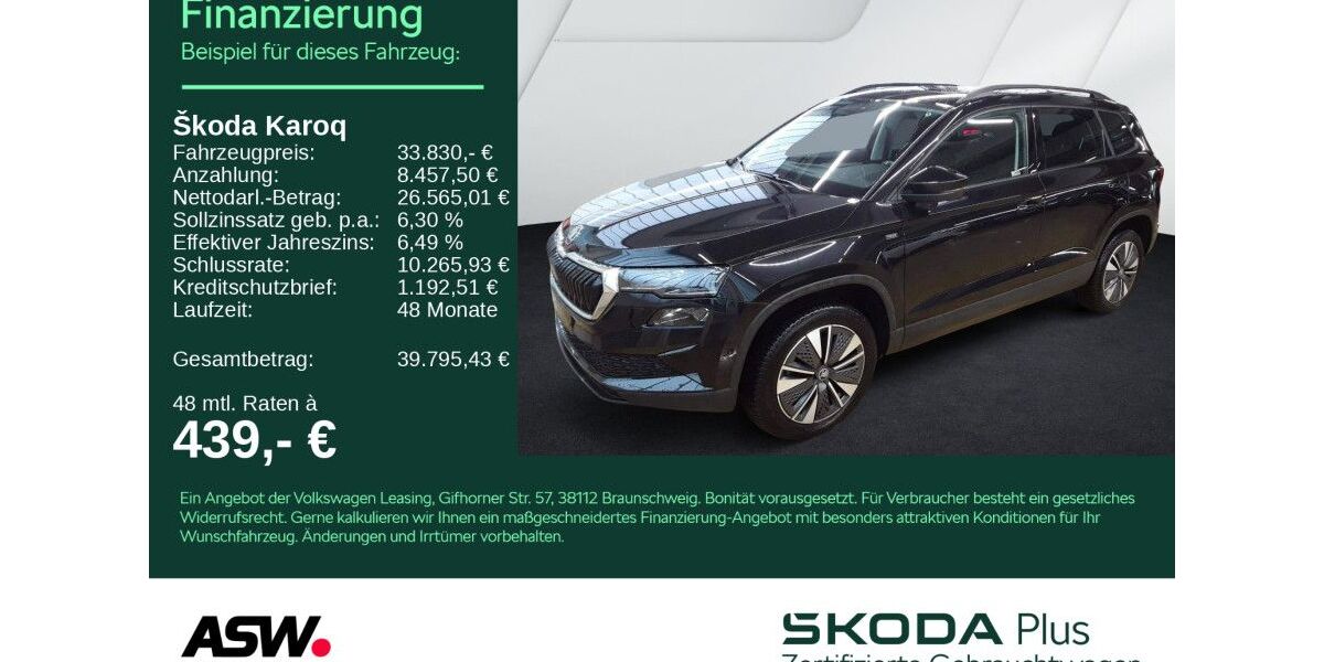 Skoda Karoq 28.600 km 33.830 &euro; Heilbronn 74076