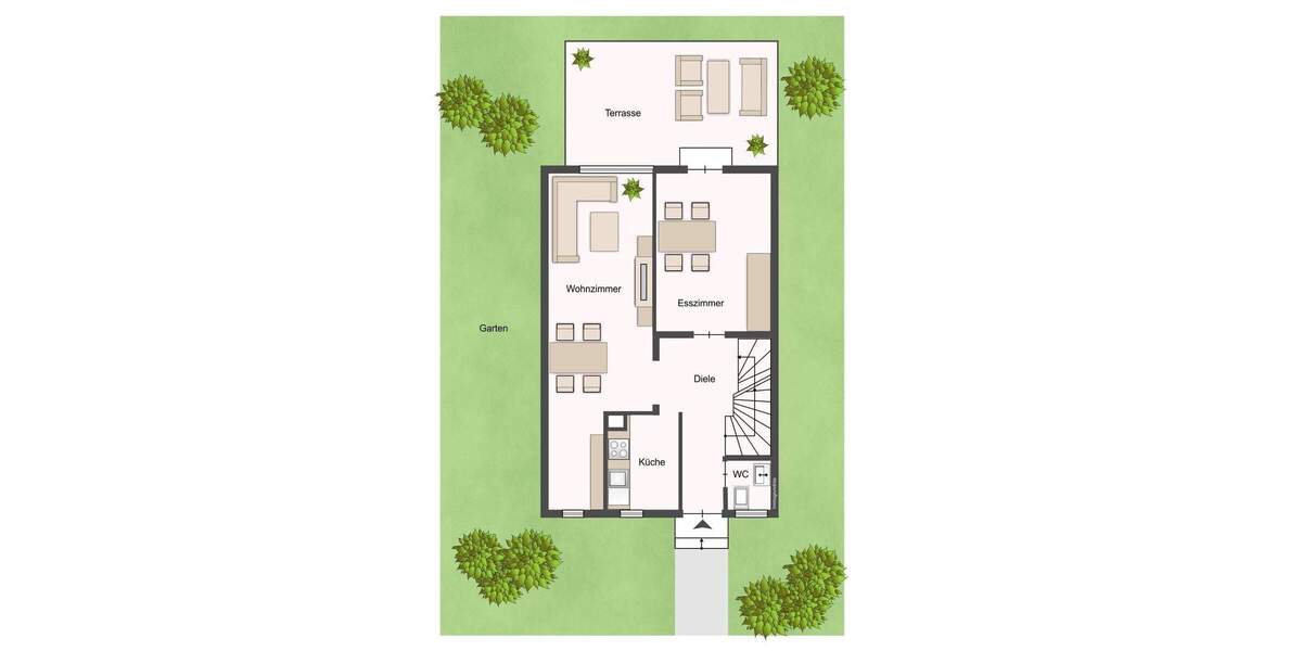 Doppelhaushälfte Affalterbach - 6 Zimmer, 111 m&sup2;, 449.000&euro; | Angebot:25899228