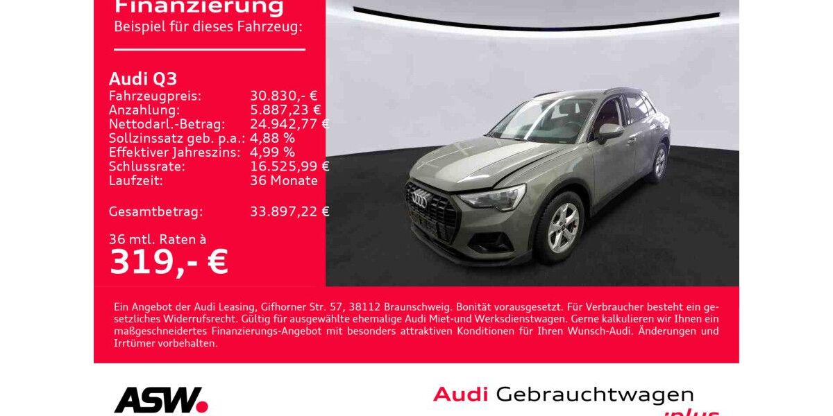 Audi Q3 27.700 km 30.830 &euro; Heilbronn 74074