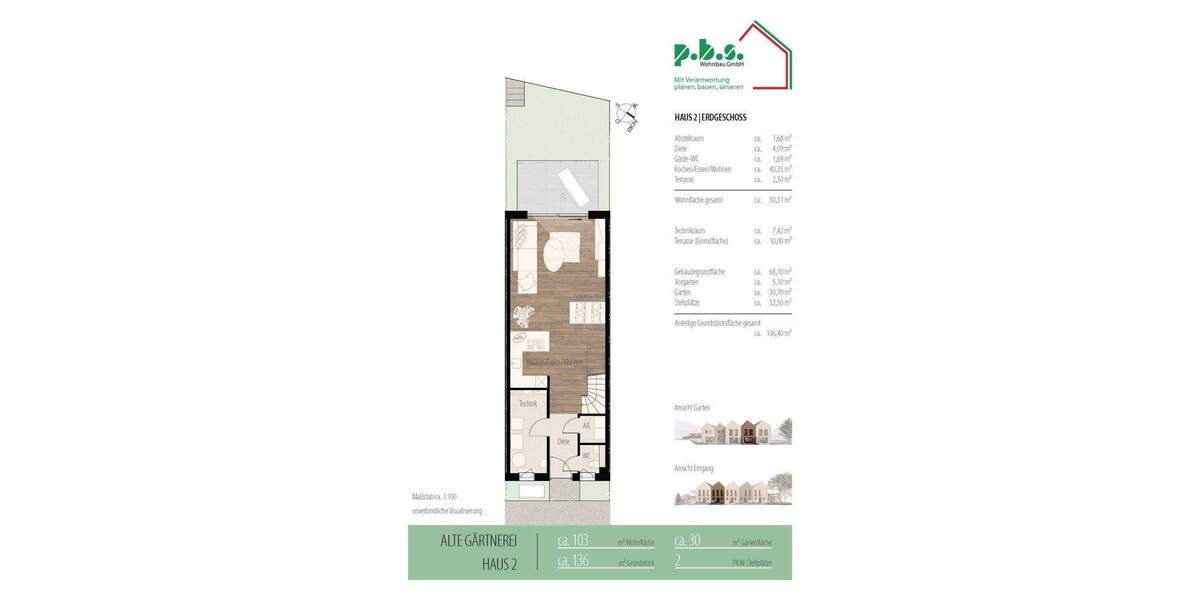 Reihenmittelhaus Brackenheim Dürrenzimmern - 4 Zimmer, 103 m&sup2;, 593.000&euro; | Angebot:25660976