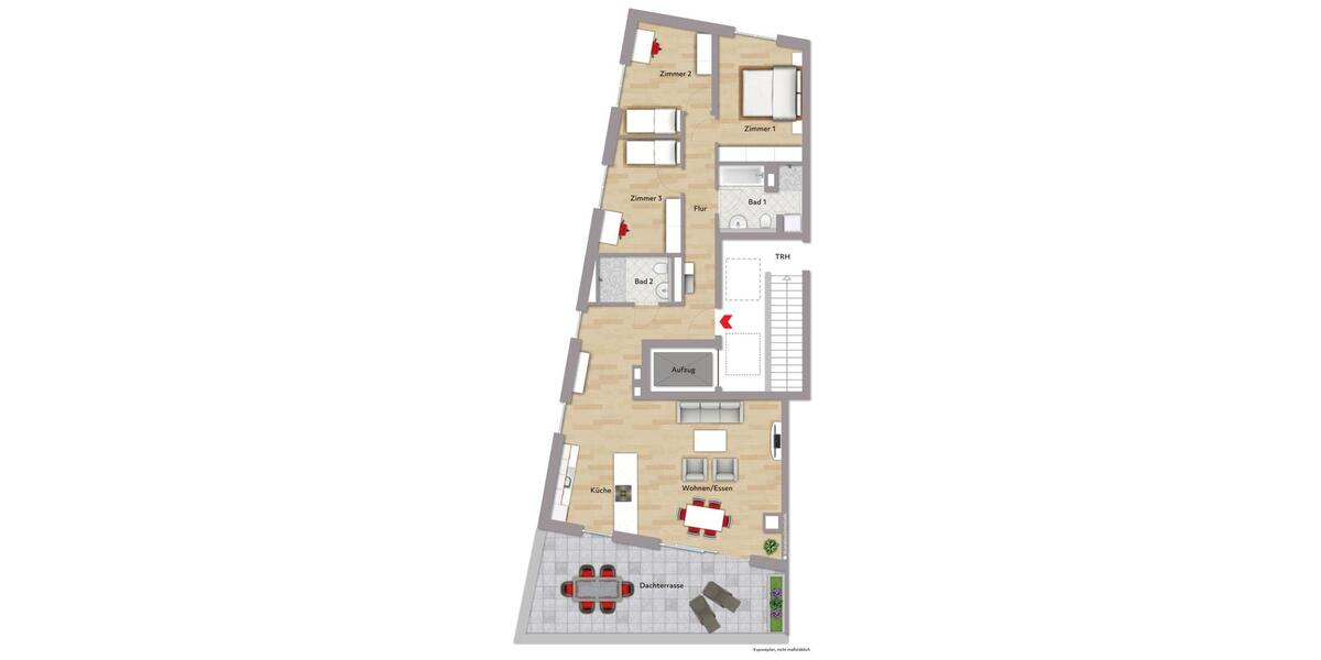 Dachgeschoßwohnung Leonberg - 4 Zimmer, 121 m&sup2;, 2.484&euro; | Angebot:23712507