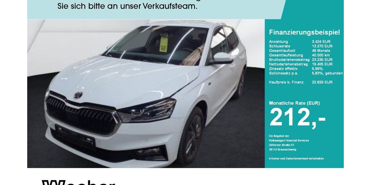 Skoda Fabia 23.449 km 22.629 &euro; Weil der Stadt 71263