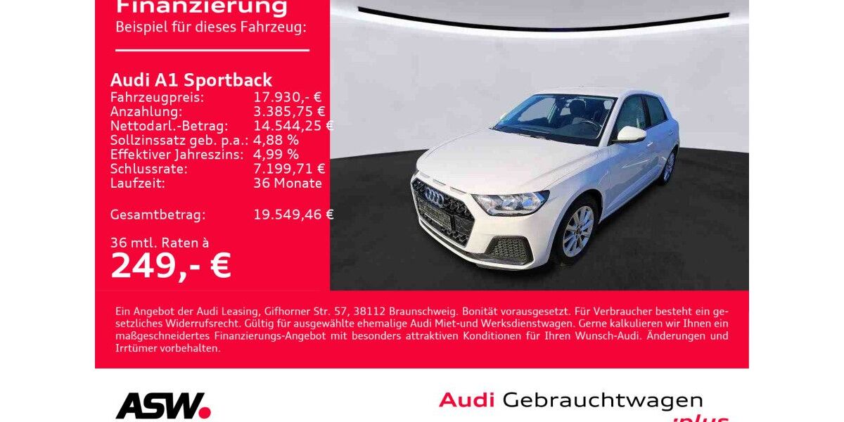Audi A1 26.000 km 17.930 &euro; Heilbronn 74074