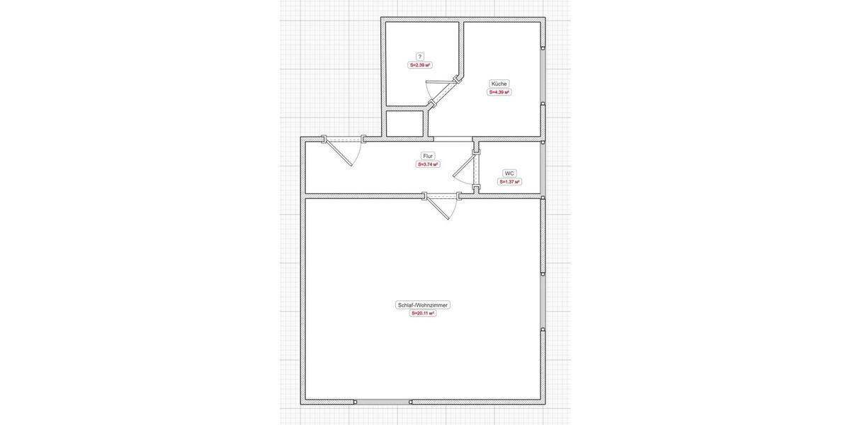 Etagenwohnung Stuttgart Stuttgart-Ost - 1 Zimmer, 32 m&sup2;, 780&euro; | Angebot:26415041