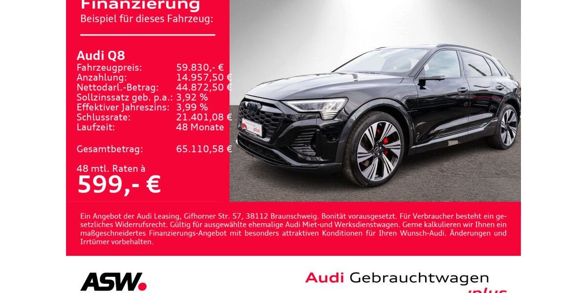 Audi Q8 e-tron 23.800 km 59.830 &euro; Heilbronn 74074