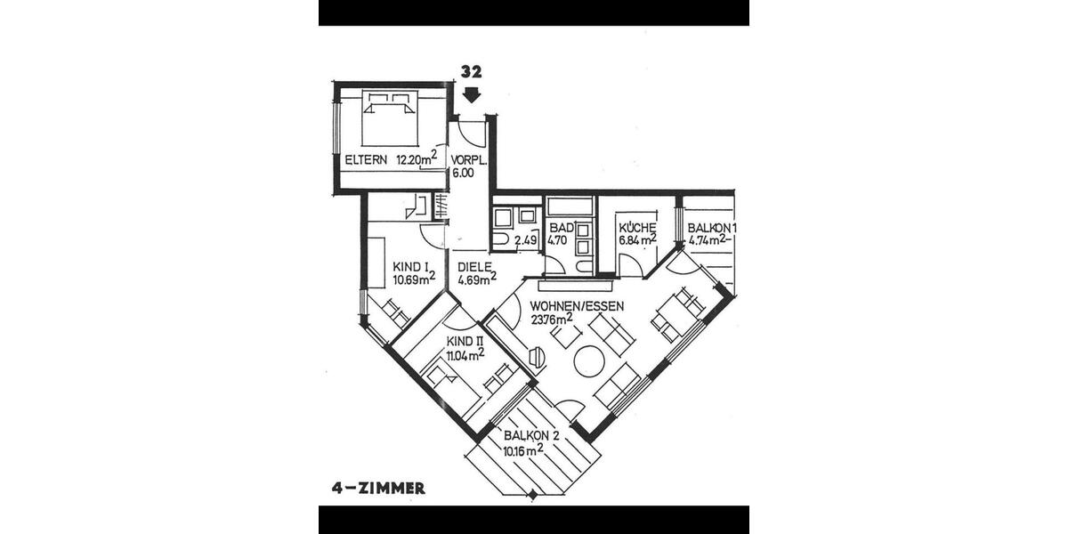 Etagenwohnung Waiblingen - 4 Zimmer, 90 m&sup2;, 520.000&euro; | Angebot:26820066