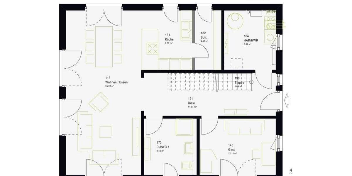 Einfamilienhaus Marbach am Neckar Rielingshausen - 5 Zimmer, 162 m&sup2;, 325.000&euro; | Angebot:26616519