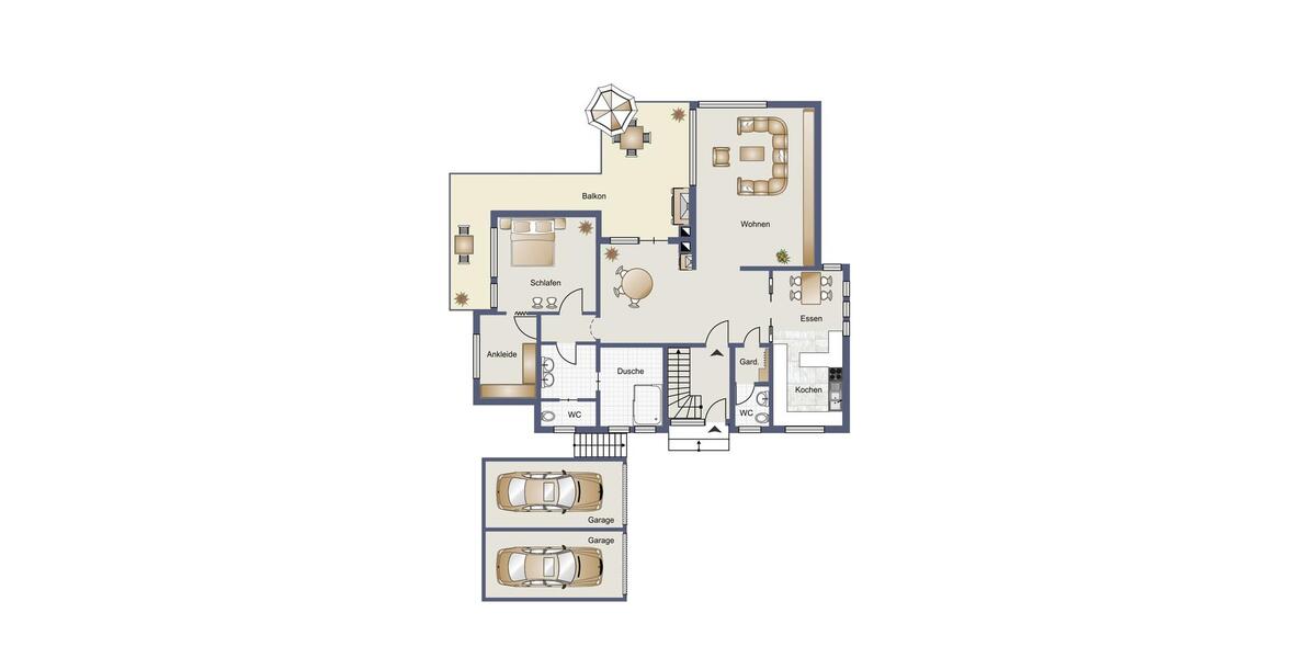 Erdgeschoßwohnung Sindelfingen Eichholz - 3.5 Zimmer, 142 m&sup2;, 2.280&euro; | Angebot:24878024