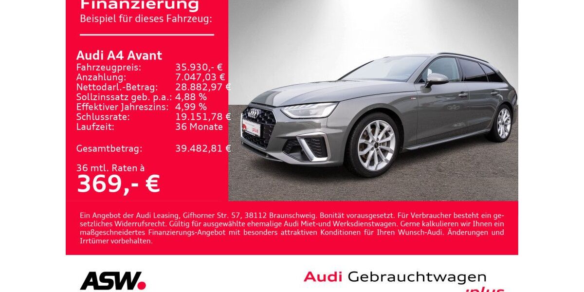 Audi A4 70.200 km 34.930 &euro; Heilbronn 74074