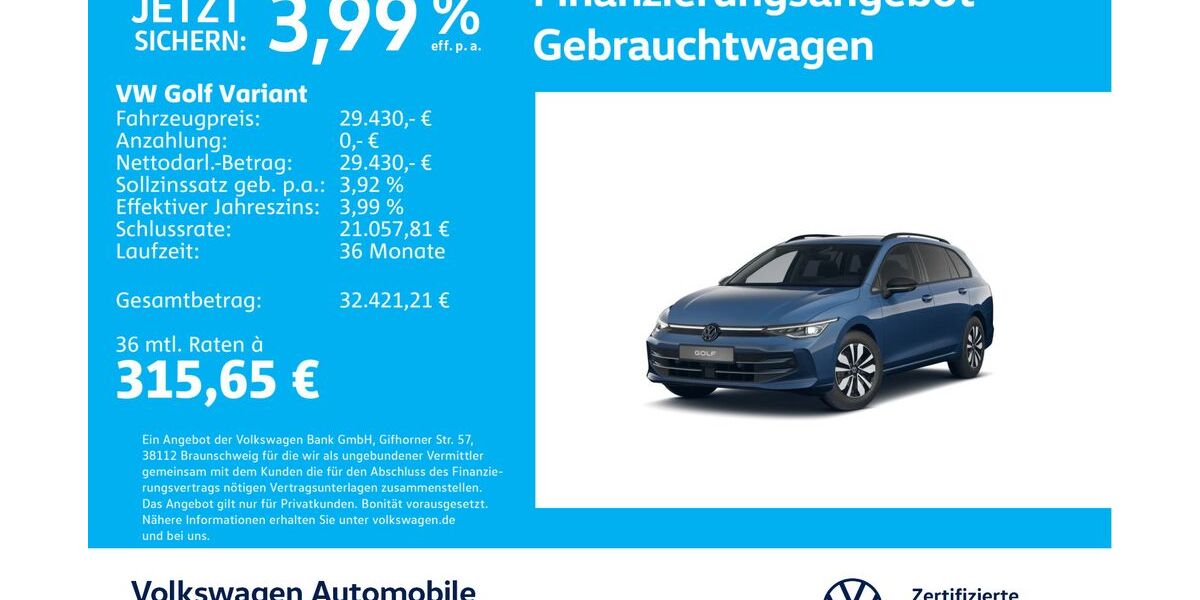 VW Golf 25.006 km 29.230 &euro; Stuttgart-Wangen 70188