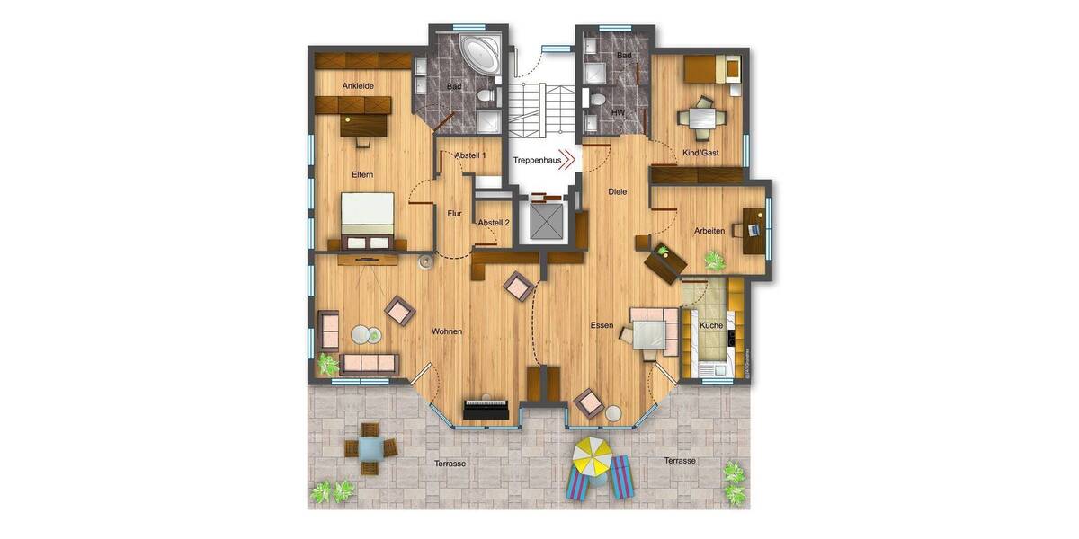 Etagenwohnung Korntal-Münchingen Korntal - 4 Zimmer, 170 m&sup2;, 795.000&euro; | Angebot:26075682