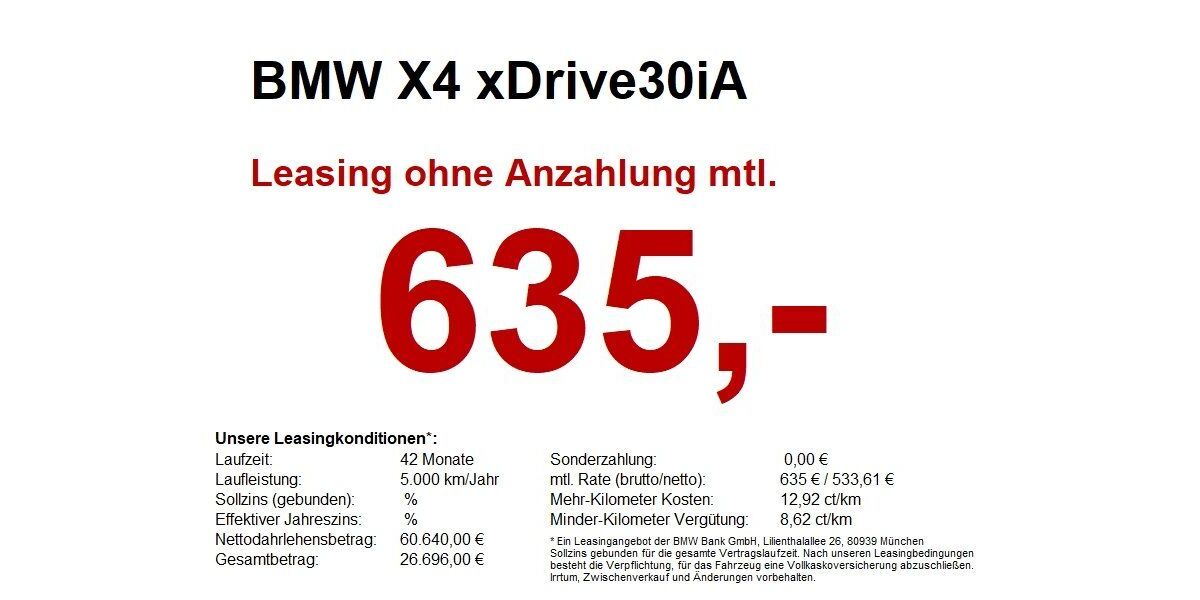 BMW X4 18.601 km 60.490 &euro; Heilbronn 74076