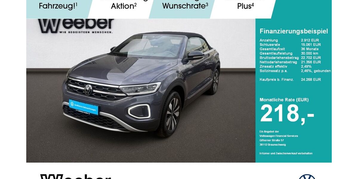 VW T-Roc 24.615 km 23.590 &euro; Weil der Stadt 71263