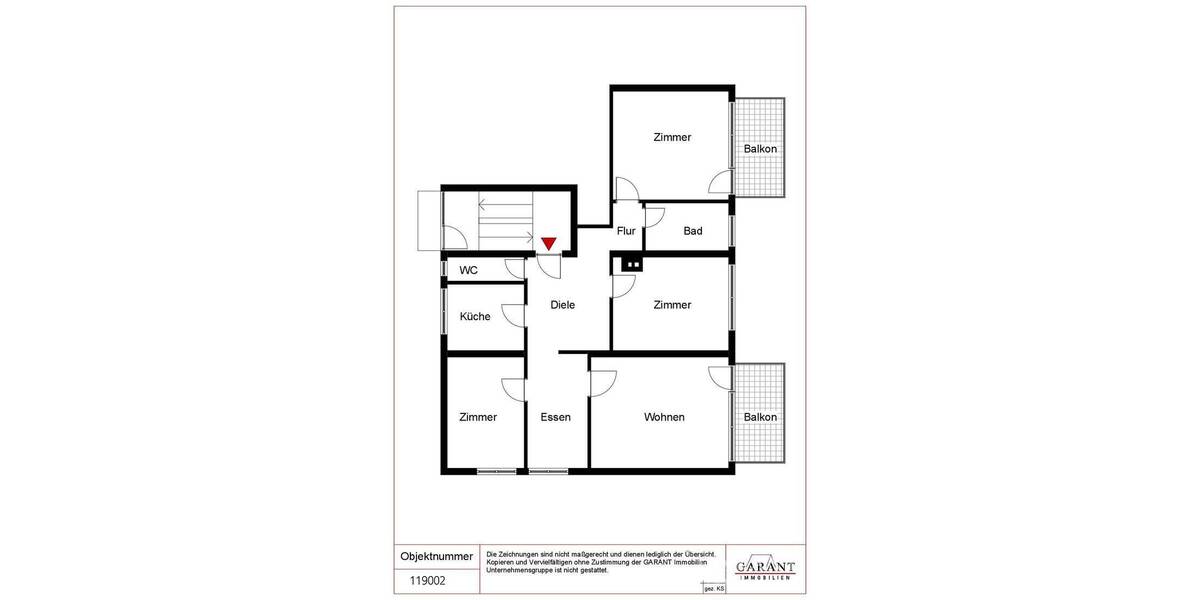 Etagenwohnung Stuttgart Bad Cannstatt - 4 Zimmer, 107 m&sup2;, 1.500&euro; | Angebot:26930193