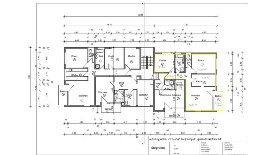 Etagenwohnung Stuttgart Luginsland - 3 Zimmer, 76 m&sup2;, 1.300&euro; | Angebot:25452050